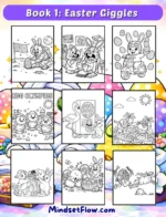Easter Giggles Calming and Funny Coloring Book Digital Version by Mindset Flow Preview 1