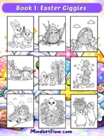 Easter Giggles Calming and Funny Coloring Book Digital Version by Mindset Flow Preview 2