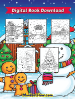 Easy And Merry Christmas Coloring Book Digital Printable Version by Mindset Flow Coloring Pages Included 5