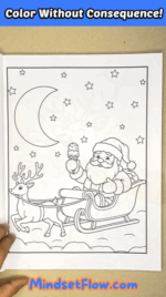 Easy And Merry Christmas Coloring Book Flip Thru