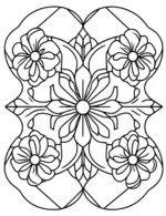 Easy Floral Mandala Garden Flower Coloring Page By Mindset Flow