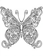 Elegant 3D Butterfly Mandala Coloring Page By Mindset Flow