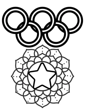 Five Golden Rings Mandala Ornaments Coloring Page By Mindset Flow