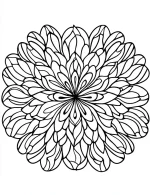 Floral Celtic Mandala Design with Intricate Petals Coloring Page by Mindset Flow