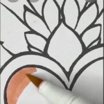 Floral Heart Mandala Valentine Coloring Page-HowToVideo