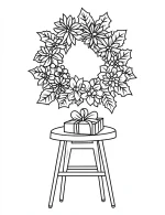 Floral Mandala Christmas Coloring Page Printable Intricate Flower Design Line Art By Mindset Flow