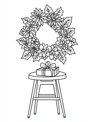 Floral Mandala Christmas Coloring Page Printable Intricate Flower Design Line Art By Mindset Flow