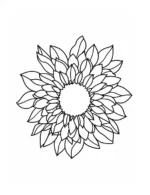 Floral Mandala Pattern Coloring Page