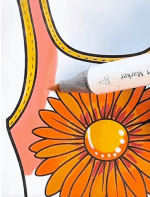 Floral Swimsuit One Piece Clothes Coloring Page How to Video