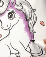 Flower Tree Unicorn With Blooming Branches Unicorn Coloring Page How To Video Flower Tree Unicorn With Blooming Branches Unicorn Coloring Page How To Video