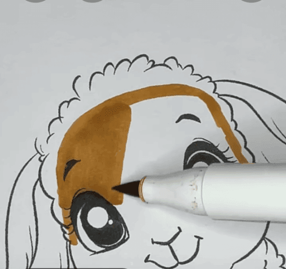 Fluffy Lamb and Little Bird with Easter Egg Coloring Page-HowToVideo