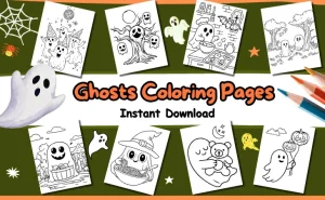 Ghosts Coloring Pages