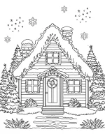 Gingerbread House Christmas Winter Decorations By Mindset Flow