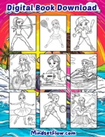 Girl Adventures Calming Coloring Book Digital Printable Version by Mindset Flow Coloring Pages Included 2