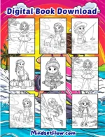 Girl Adventures Calming Coloring Book Digital Printable Version by Mindset Flow Coloring Pages Included 4
