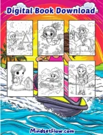 Girl Adventures Calming Coloring Book Digital Printable Version by Mindset Flow Coloring Pages Included 5