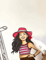 Girl Visiting The Burj Al Arab Adult Coloring Page how to video