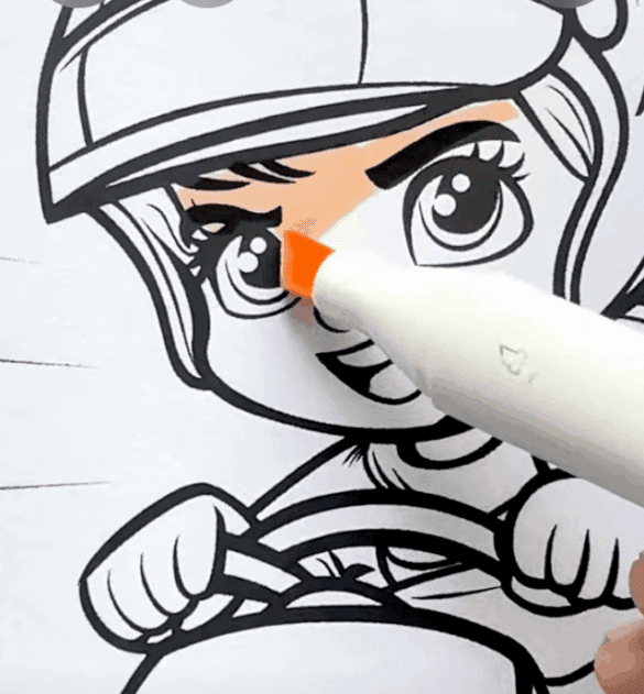 Go-Kart Racing Fun Adult Coloring Page-HowToVideo