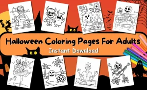 Halloween Coloring Pages For Adults