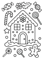Handmade Gingerbread House with Edible Christmas Decorations By Mindset Flow