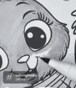Happy Bunny and Chick Best Friends Easter Coloring Page-HowToVideo