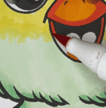 Happy Chick Sitting on a Large Easter Egg Coloring Page-HowToVideo