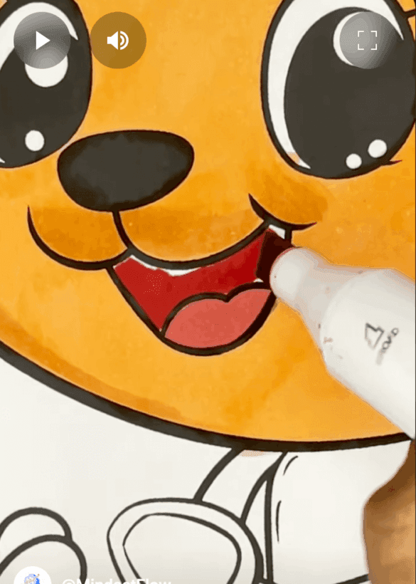 Happy Dog Gardening Summer Coloring Page-HowToVideo