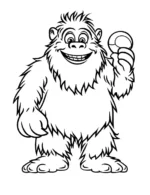 Happy Snowman Holding Ornament Christmas Coloring Page By Mindset Flow