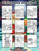 Holiday Giggles Christmas Coloring Book Digital Version By Mindset Flow Preview 1 Holiday Giggles Christmas Coloring Book Digital Version By Mindset Flow Preview 1