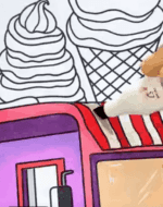 Ice Cream Truck with Large Cones Printable Coloring Page How To Video