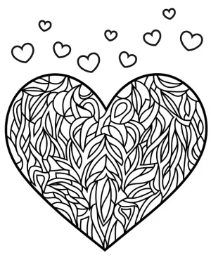 Intricate Heart Mandala Valentine Coloring Page By Mindset Flow