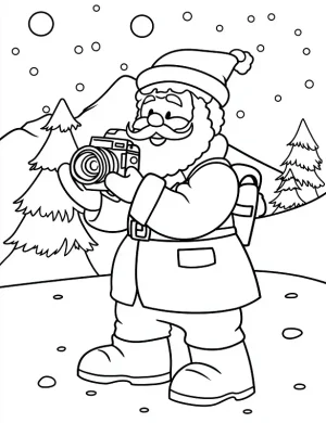 Jolly Santa Claus Christmas Coloring Page Mindset Flow
