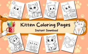 Kitten Coloring Pages