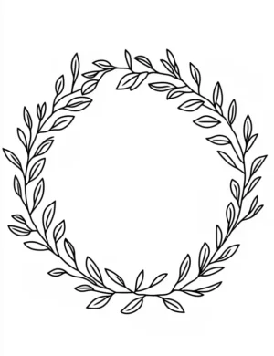 Lavish Lavender Floral Border Frame Coloring Page