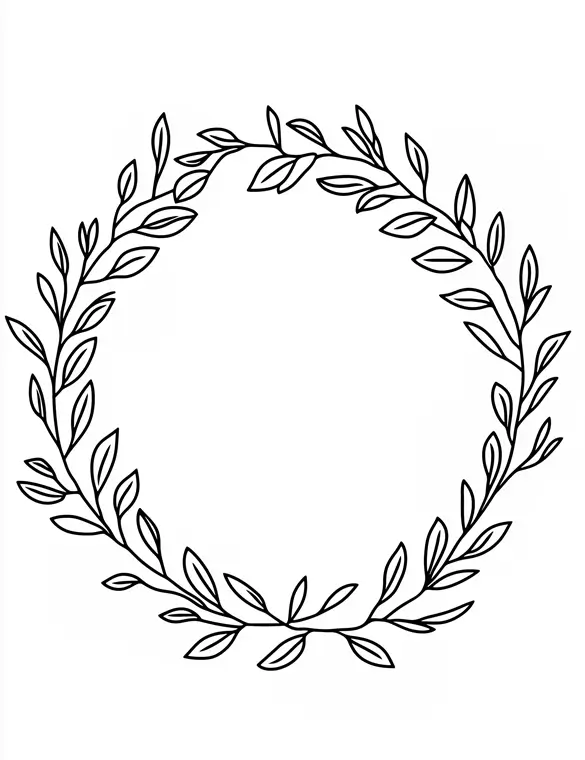 Lavish Lavender Floral Border Frame Coloring Page
