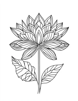 Lotus Flower Mandala Adult Flower Coloring Page By Mindset Flow