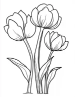 Mandala Tulip Petals Printable Coloring Page