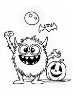 Monsters and Creatures Coloring Page by Mindset Flow
