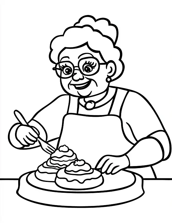 Mrs. Claus Baking Cupcakes Christmas Coloring Page By Mindset Flow Mrs. Claus Baking Cupcakes Christmas Coloring Page By Mindset Flow
