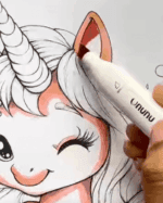 Musical Unicorn Playing The Guitar Unicorn Coloring Page How To Video