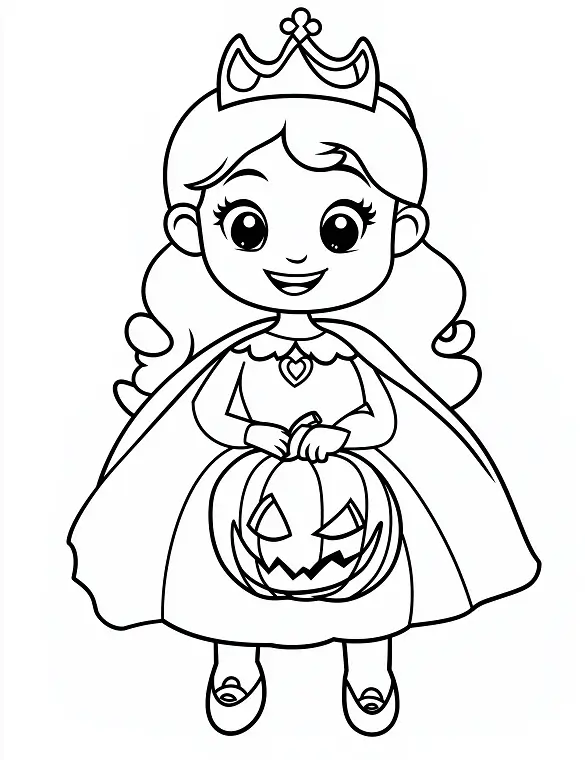 Mystical Vampire Queen with Ornate Features Coloring Page by Mindset Flow