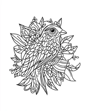 Nature Inspired Mandalas Coloring Page by Mindset Flow