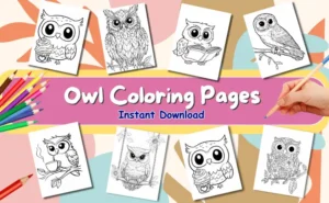 Owl Coloring Pages