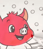 Pig and Duck Bubble Bath Fun Printable Coloring Page How to Video