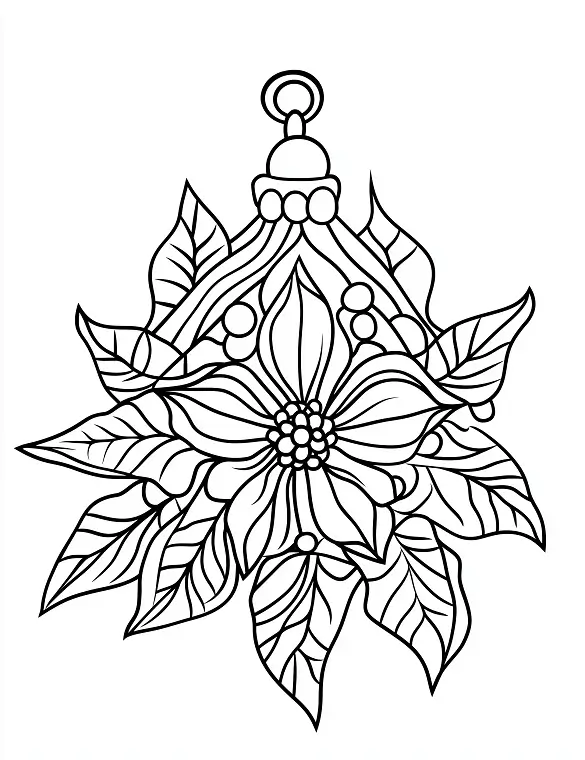 Playful Ornament with Festive Floral Design By Mindset Flow Playful Ornament with Festive Floral Design By Mindset Flow