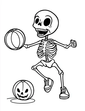 Playful Rib Cage Spine Coloring Page by Mindset Flow