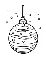 Playful Striped Christmas Bauble Coloring Page By Mindset Flow