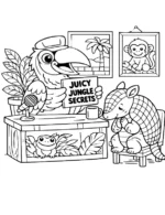 Playful Toucan Show Coloring Page By Mindset Flow