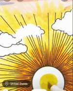 Radiant Sun Rising Over Ocean And Mountains Summer Coloring Page-HowToVideo