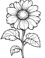 Realistic Sunflower Bloom Adult Flower Coloring Page By Mindset Flow